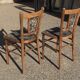 Pair of baumann wooden bistro chairs circa 1905