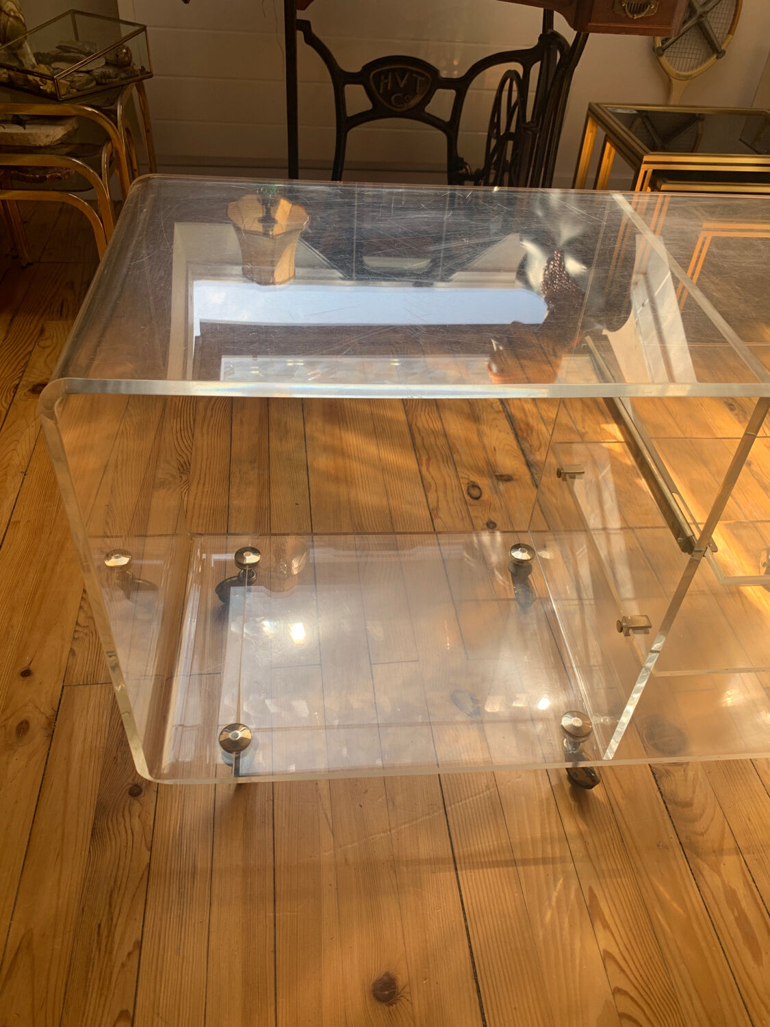 Plexiglass coffee table