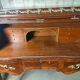 Louis XV cylinder desk with marquetry and bronze.