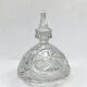 cut crystal sugar bowl with lid Pinwheel pattern crystal sweet jar