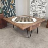 Coffee table, old games table, foldable