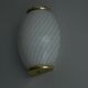 Murano wall lights from the 1980s - Italian design - Swirled glass and brass