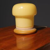 Opal glass mushroom table lamp, designed by Karel Volf, 1970´s, Czechoslovakia