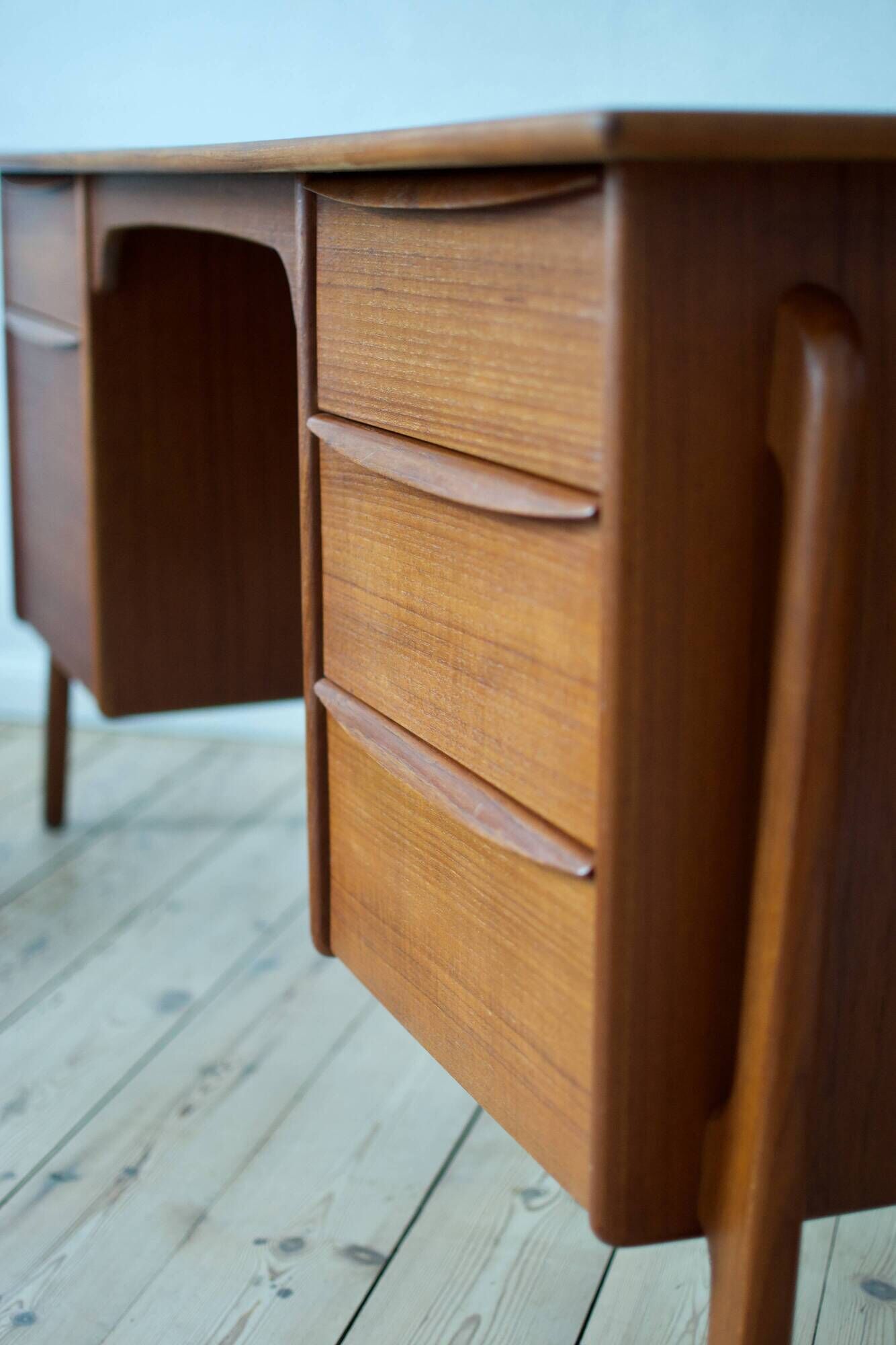 Danish executive teak desk, Svend Aage Madsen, 1960s