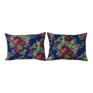Set of 2 vintage Turkish cushion covers 41x56 cm