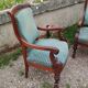 Pair of antique Louis XVI mahogany armchairs from the 19th century