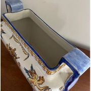 Jardinière / cache-pot en faïence de Gien – décor Renaissance – XIXe