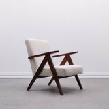 Mid Century Easy Chair Model B - 310 Var in Ivory Buckle