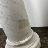 White marble column