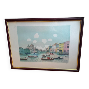 Isabel Baillen, "Venice", lithograph