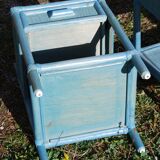 2 tables de chevet en rotin
