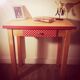 Table bois relookée