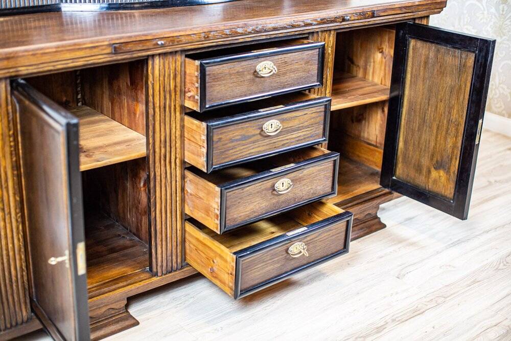 Vintage Buffet in Oak Burl, 1930s