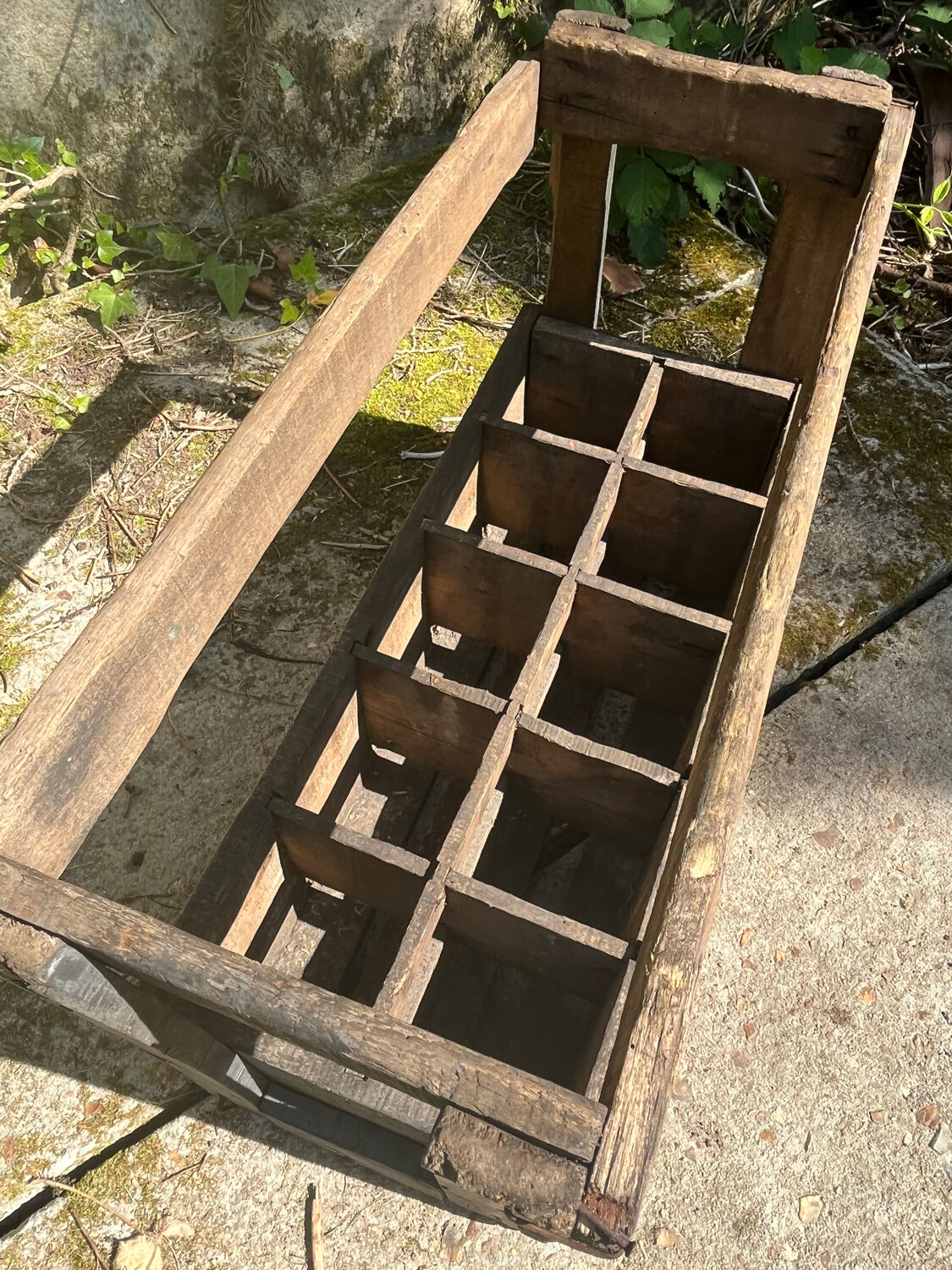 Range bouteille en bois