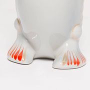 Set of 7 blue glass fish, mid-20th century.