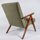 Fauteuil vintage B-310 Var des années 60 en velours vert olive
