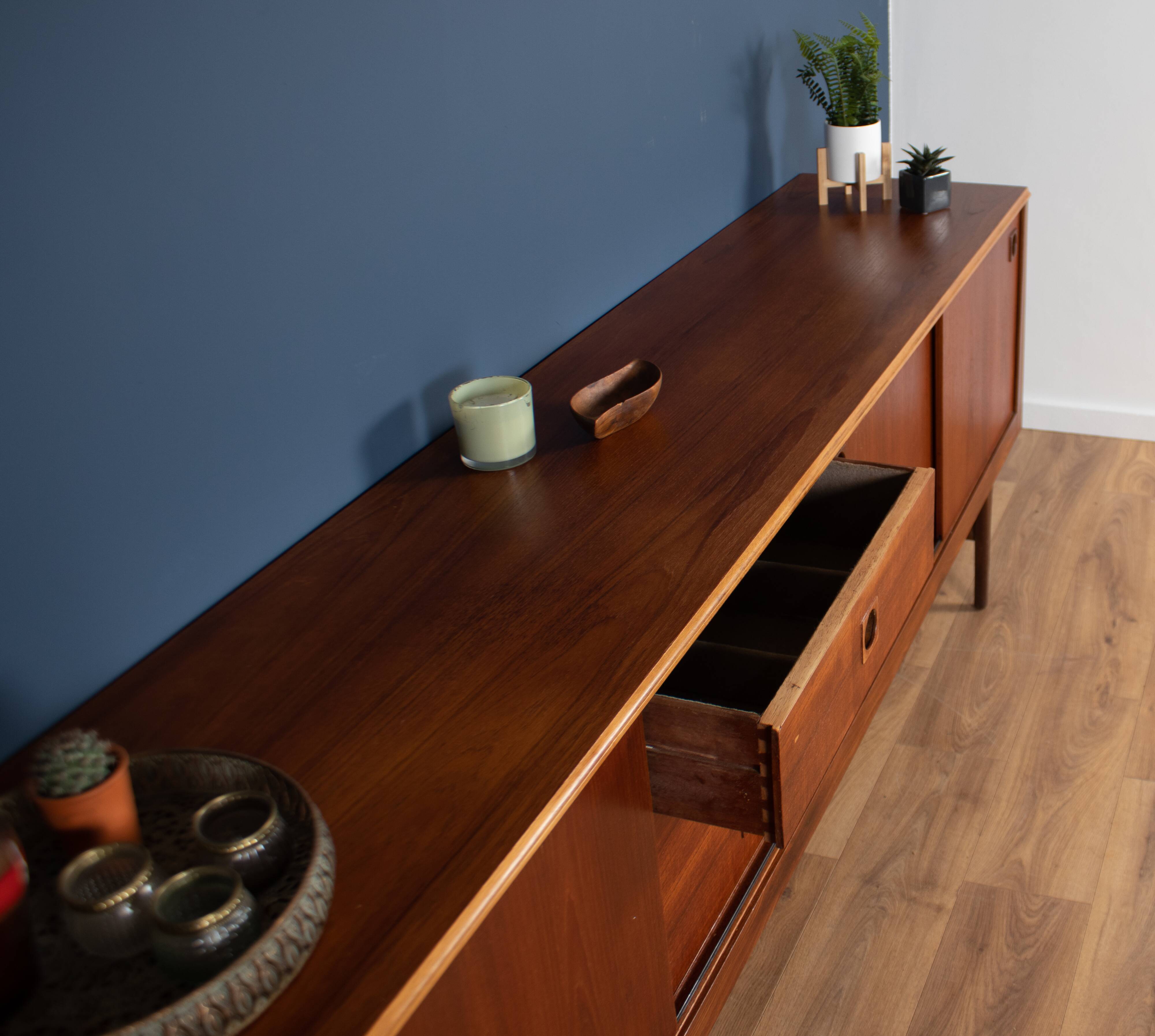 Teak 1960s long Elliots of Newbury mid century sideboard