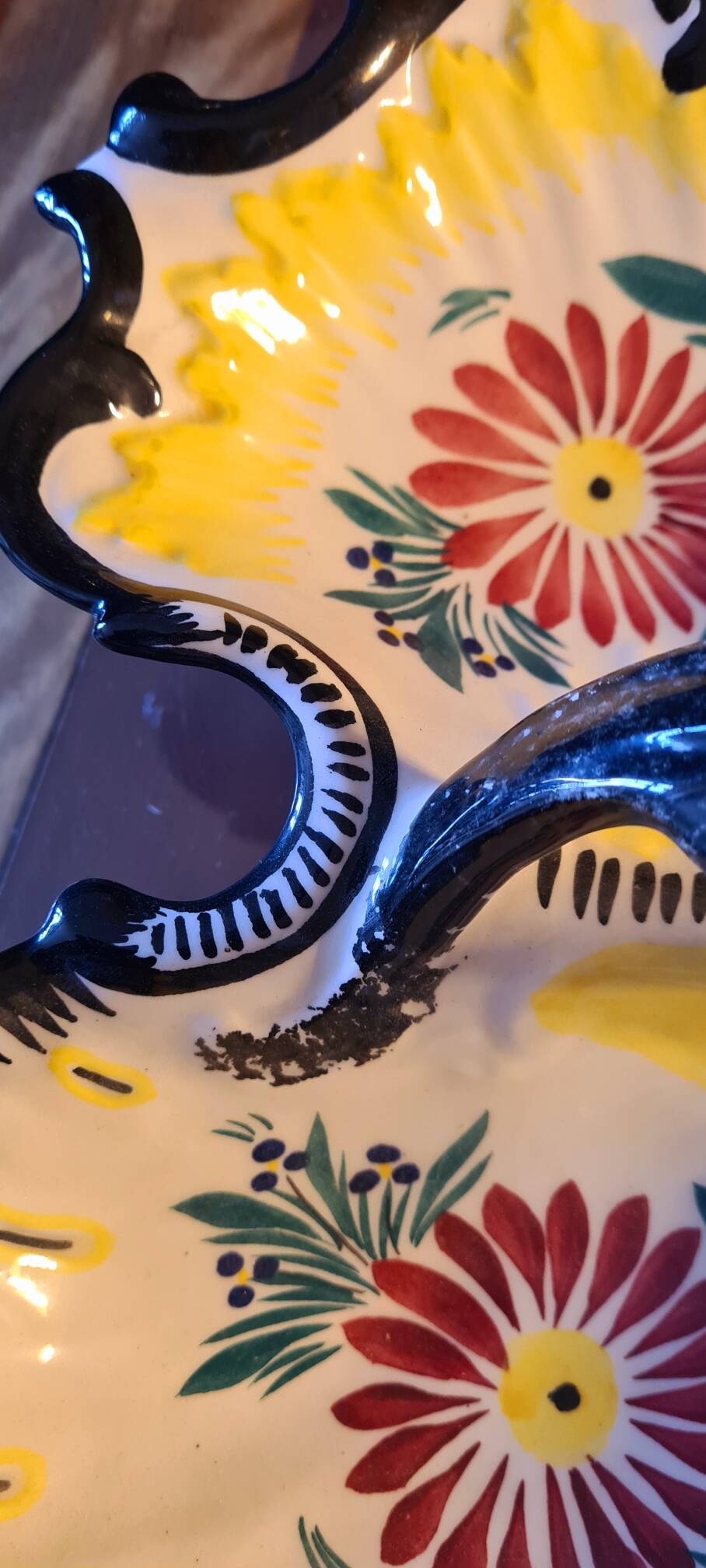 Beggar in Quimper earthenware