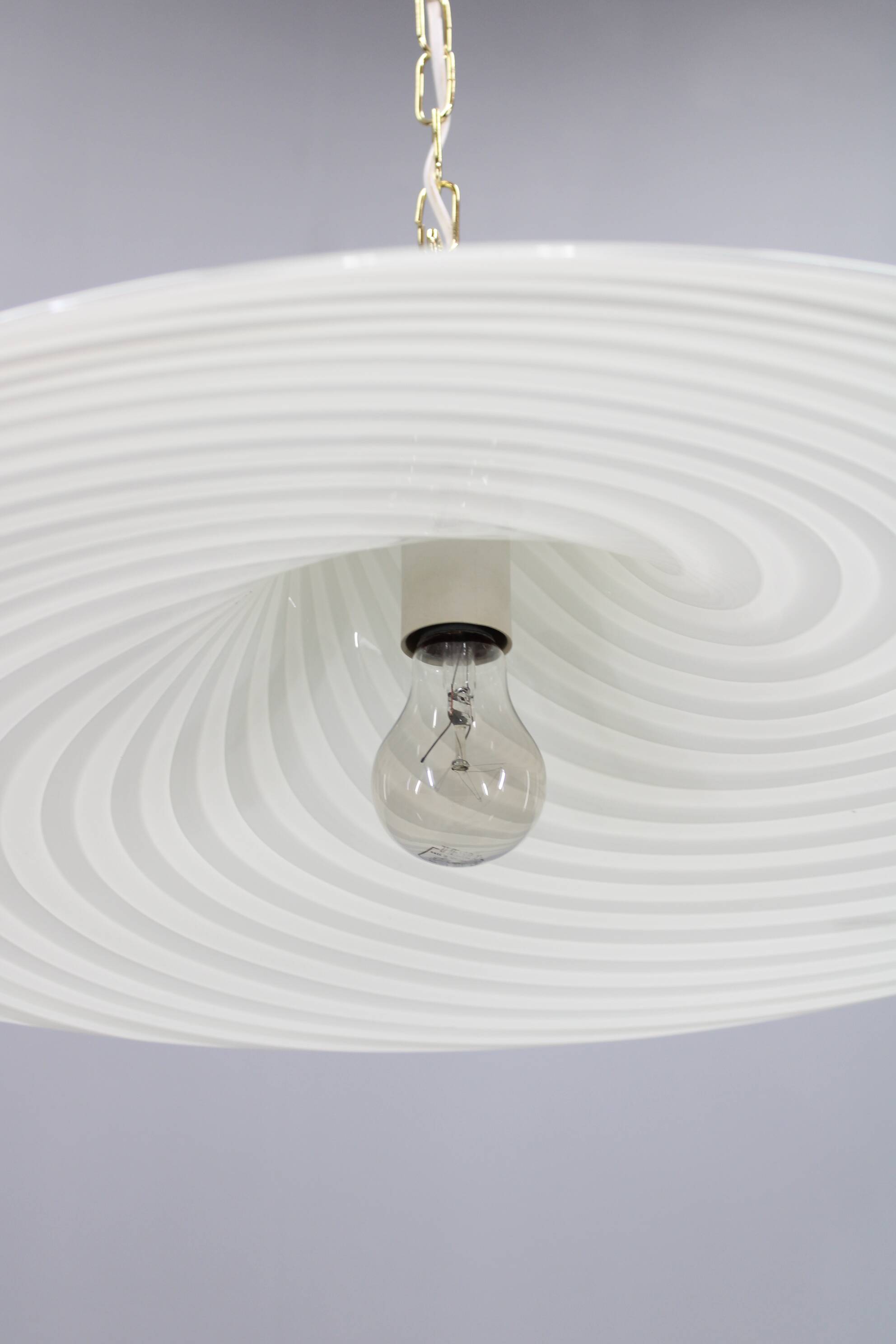 1970s Glass Pendant light By Venice Glass, Italy