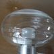 Pair of wall lamps, chrome metal and brushed aluminum 60s 70s
