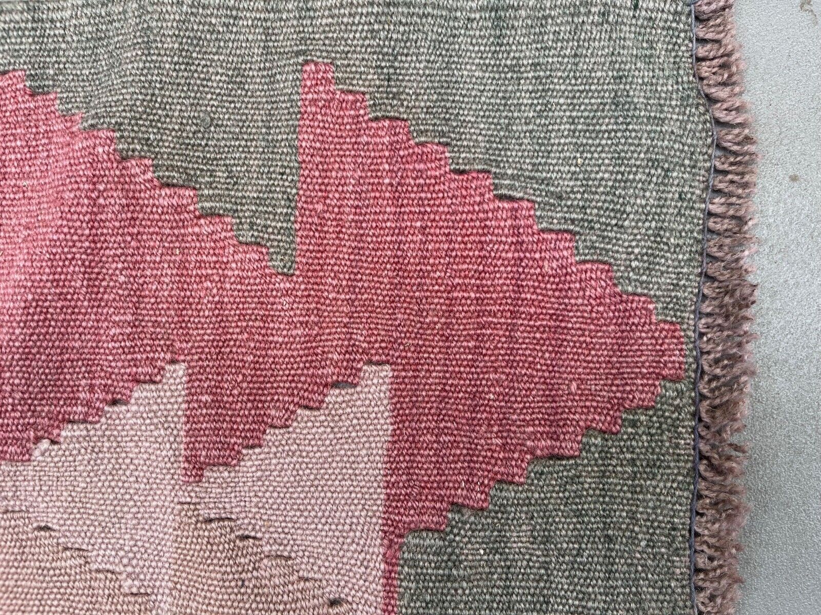 Tapis kilim turc vintage 170x117 cm en laine kelim moyen