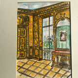 Beautiful painted interior scene.