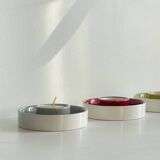 BOUGEOIRS Cracked Ceramic Candle Holder