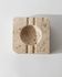 Vintage alabaster ashtray from the 1960s, beige stone, mid-century design, San Gimignano, Italy.