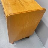 Commode vintage en bois de frêne par F.Jirák pour Tatra, 1960, Tchécoslovaquie