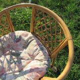 Garden set in rattan year 80s