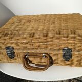 Natural wicker case 30x40cm inner fabric