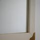 Scandinavian vintage mirror white with brass angles