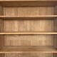 Solid oak library sandblasted
