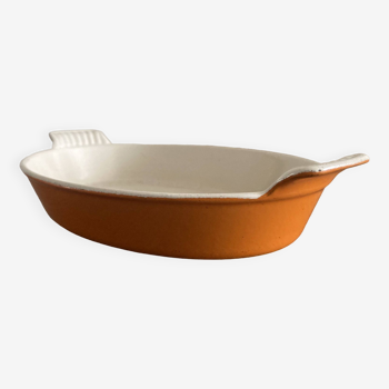 Le Creuset enameled cast iron oval dish