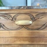 Buffet art deco en chêne massive