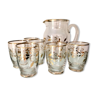 Service 6 glasses and water jug