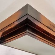 Art Deco pendant lamp by Henri Petitot - Patinated brass - Ca 1930