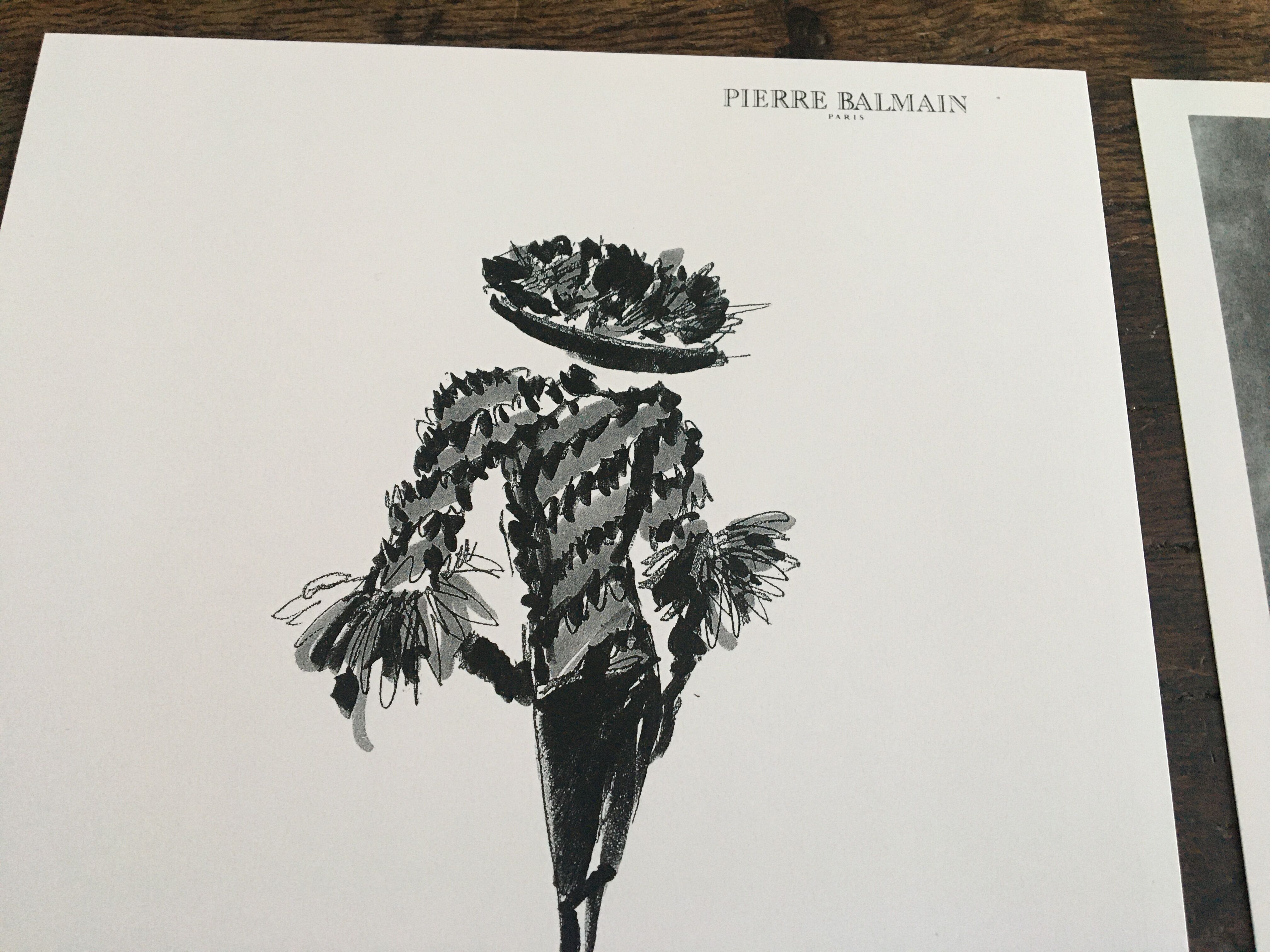 Illustration and press fashion photography "Pierre Balmain"