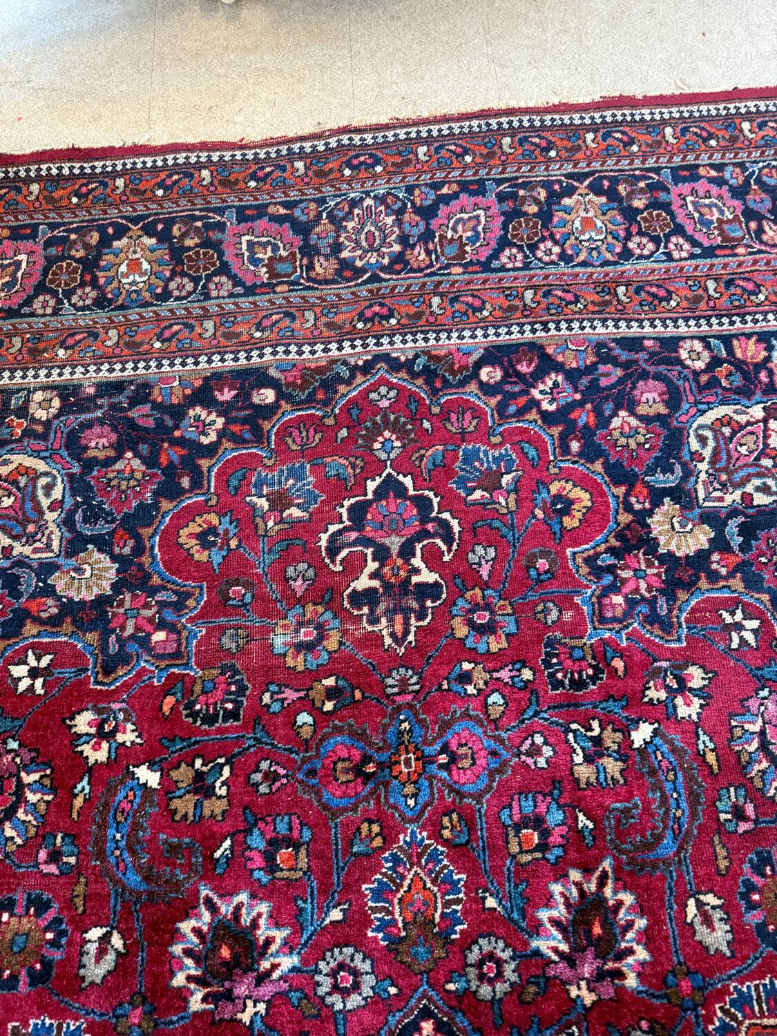 Large vintage Persian rug