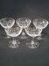 5 small cut crystal digestif cups