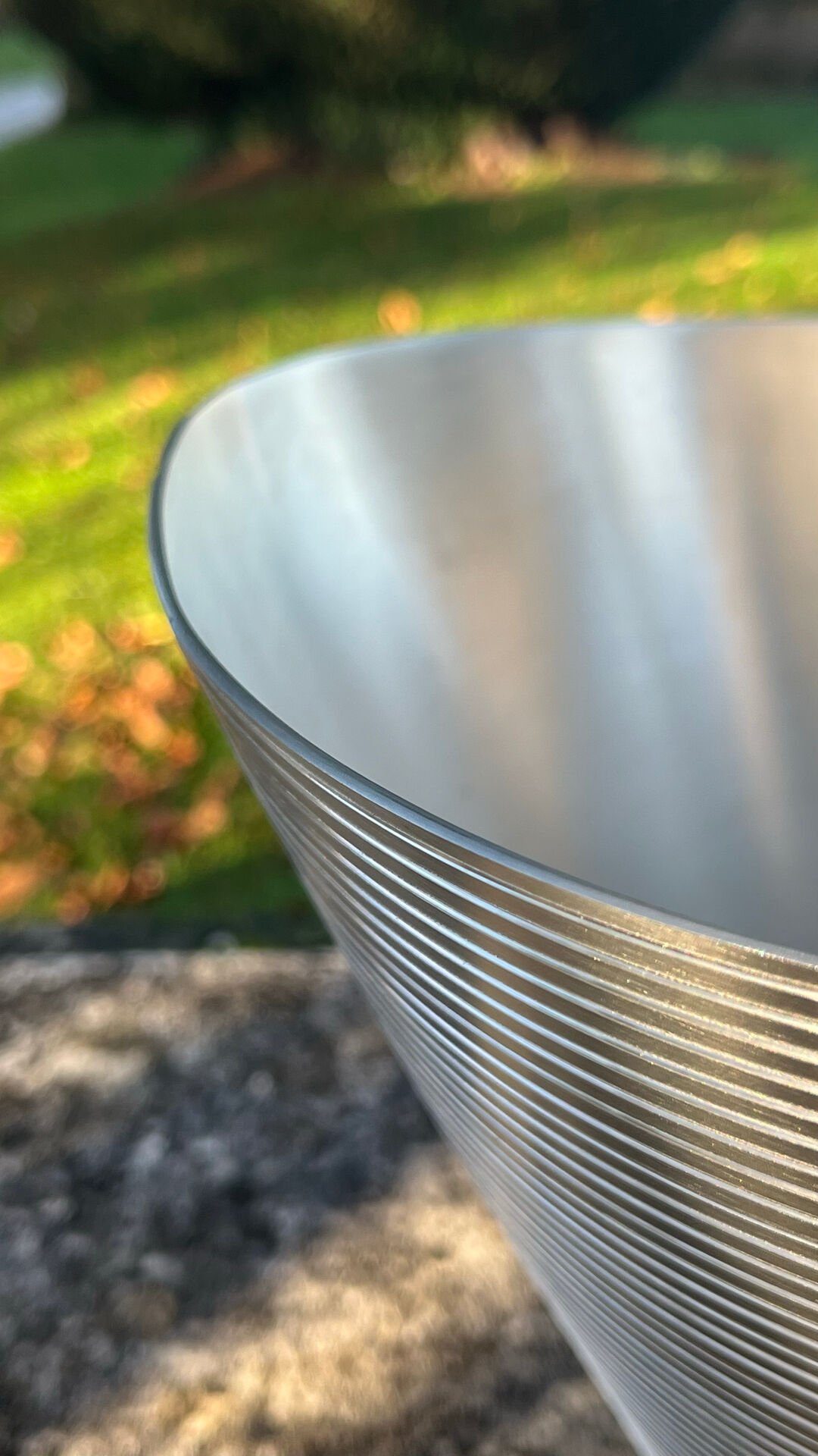 Mumm champagne bucket, vintage pewter vasque