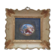 Enamel painting/under glass - Old - Signed