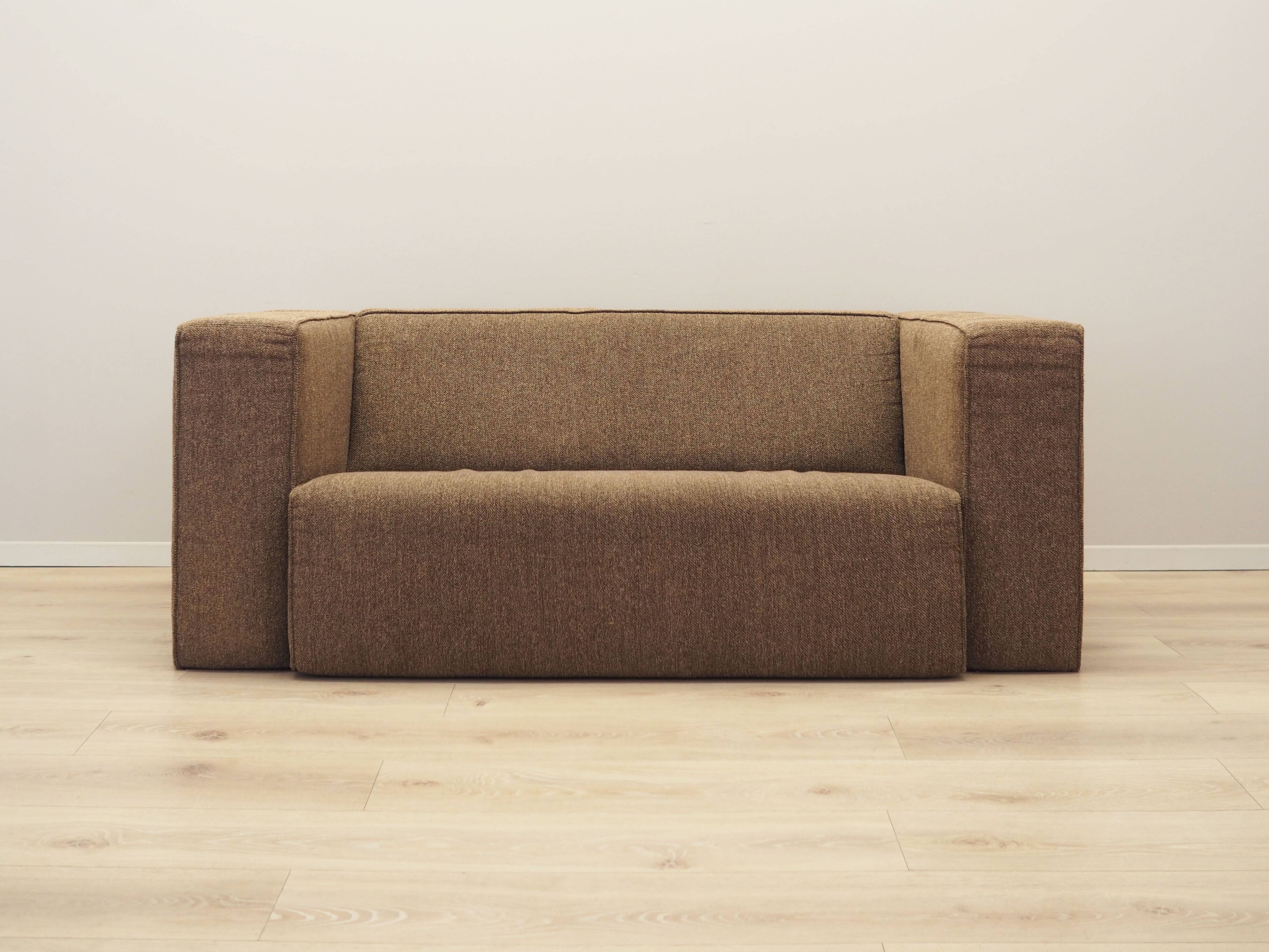 Canapé marron, Danemark années 1980