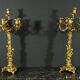 Bronze Candelabra, after J-A. Meissonnier, Rococo style, Napoleonic era