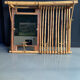Wall-mounted bamboo coat rack