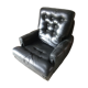 Former black leather chair
