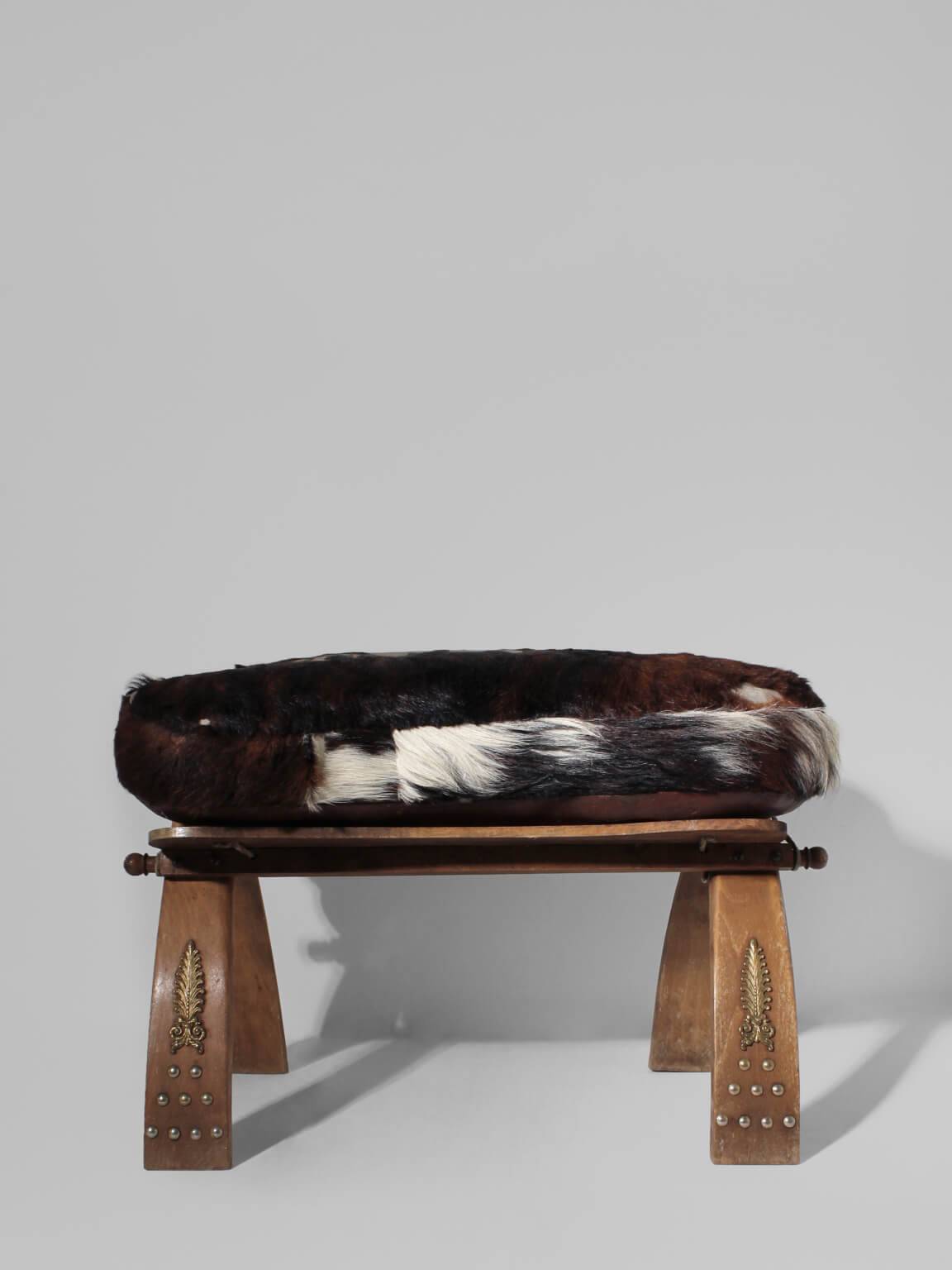 Cowhide Camel Saddle Stool