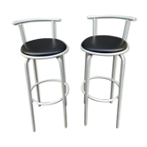 Paire de tabourets de bar vintage