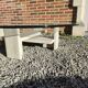 Coffee table in travertine and thick glass, Willy Ballez, 1970s