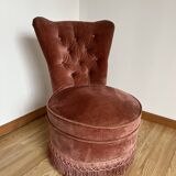 Velvet toad armchair